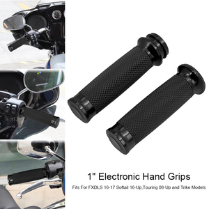 Puños Electrónicos de 1 Pulgada (25mm) para Harley Dyna Softail Touring Road King Street Glide Fat Boy CVO, Puño de Goma para Acelerador - Product Image 2