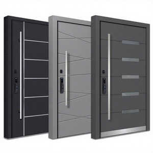 Puerta Doble <span class=keywords><strong>de</strong></span> Acero <span class=keywords><strong>de</strong></span> Diseño Moderno para Entrada <span class=keywords><strong>Principal</strong></span> del Hogar, Puerta <span class=keywords><strong>de</strong></span> Seguridad <span class=keywords><strong>de</strong></span> <span class=keywords><strong>Aluminio</strong></span>, Directo <span class=keywords><strong>de</strong></span> Fábrica, Puerta <span class=keywords><strong>de</strong></span> Entrada <span class=keywords><strong>de</strong></span> Metal y <span class=keywords><strong>Aluminio</strong></span> - Product Image 1