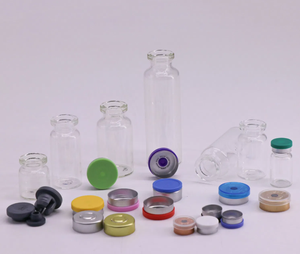 Cosmetic Use <b>Mini</b> Lead-free Glass Childproof Cylinder <b>Bottles</b> Heat Transfer Printed Surface Lids for Grocery Use (Custom Color) - Product Image 2
