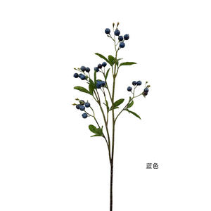 Fruit artificiel Myrtille, Plante verte, <span class=keywords><strong>Arbre</strong></span> de myrtille, Article de décoration et d'exposition pour intérieur et salon, Kaki artificiel, Vente en gros - Product Image 5