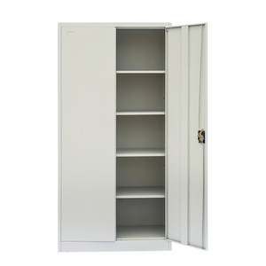 Thép không gỉ 2-cửa Swing tủ có thể gập lại kim loại tập tin lưu trữ với 4 lớp điều chỉnh cho các trường học & hội thảo sử dụng - Product Image 1