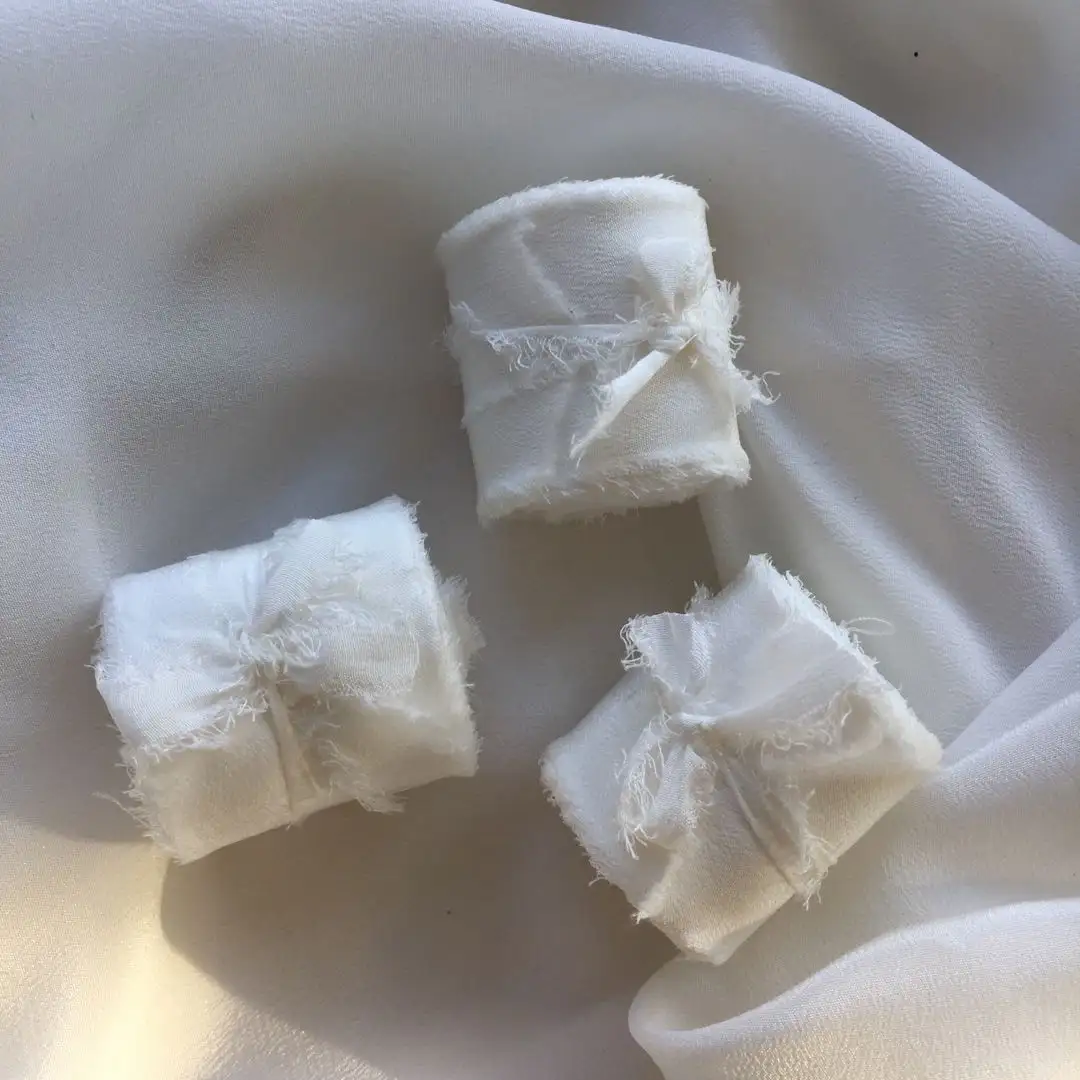 Шелковая лента Habotai, 1 дюйм, лента, белая, Прямая поставка с завода