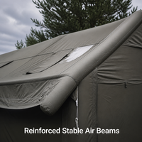 Tente de camping gonflable pour SUV, imperméable, en Oxford, grande, double couche, installation rapide