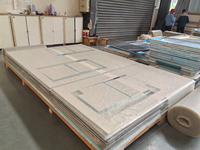 Panneaux sandwich en fibre de verre Runwood Frp, panneaux composites isolés XPS PU pour toit et paroi de caravane, isolation thermique