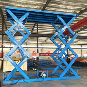 전동 고정식 가위형 리프트 테이블 유압식 고정형 화물 플랫폼 중량급 강철 창고 적재 장비 - Product Image 6