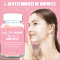Complément alimentaire en gommes OEM L Glutathione 13 en 1 avec vitamines et collagène, marque privée