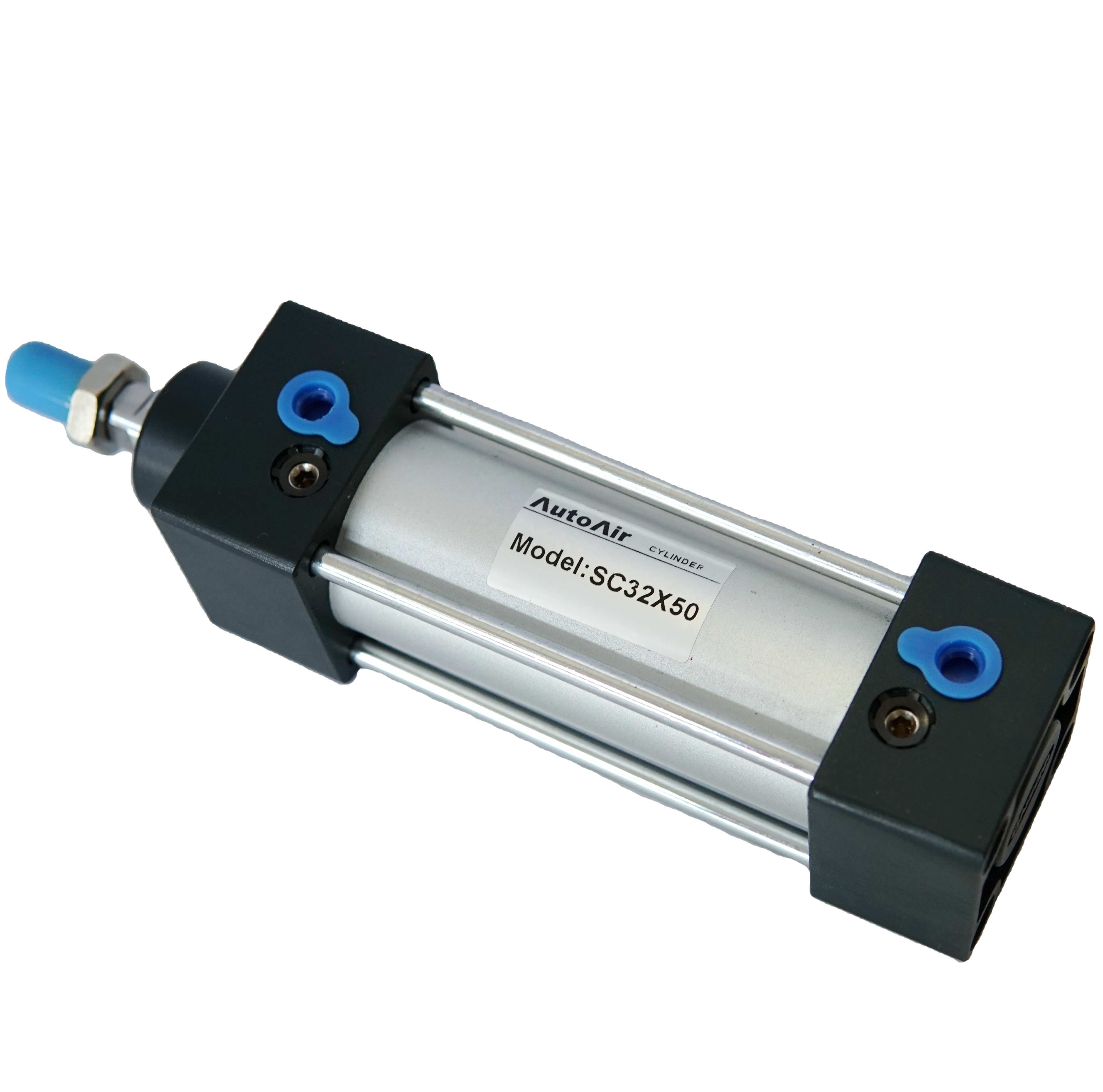 500MM~2000MM Stroke Airtac parts Aluminum Alloy Round Tube SC Pneumatic Bus Door Lift Cylinder