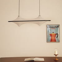 Nordique Vintage Simple Salle À Manger Lustres Acrylique Soucoupe Pendentif Lumières pour Chambre Maison LED Lampe