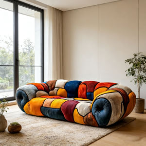 <span class=keywords><strong>Picasso</strong></span> Elements - Juego de Sofás Modulares de Tela de Alta Calidad con Diseño Abstracto Estilo Villa de Lujo, Relleno de Espuma para Sala de Estar - Product Image 2