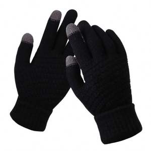 Winter <b>Gloves</b> <b>Touch</b> <b>Screen</b> <b>Gloves</b> Women Men Warm Stretch Knit Mittens Acrylic Full Finger <b>Gloves</b> Female Crochet Luvas Thicken - Product Image 4