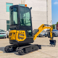 Miniexcavadora con Techo Solar, Excavadora Compacta de Marca con Motor Diésel de Alto Rendimiento, Precio Más Bajo de Fábrica