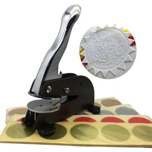 50mm grand bureau bureau <span class=keywords><strong>notaire</strong></span> sceau timbre sec gaufreur avec papier plastique métal acier matériel - Product Image 4