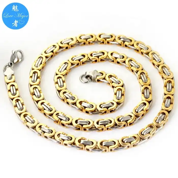 6.3mm Large Stainless Steel Ball Chain Mens Necklace