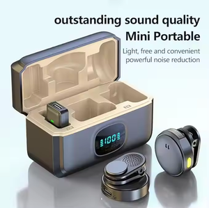 Micrófono Inalámbrico con Clip Magnético, Micrófono Inalámbrico con Reducción de Ruido, Micrófono Dual para Grabación de Video, Micrófono para Transmisión en Vivo - Product Image 4