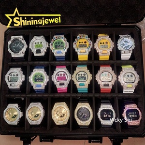 Bộ sưu tập vỏ đồng hồ cao cấp dành cho nam Hip Hop, bạc 925, viền đá Moissanite, phù hợp với đồng hồ DW6900, GA2100, DW5600, phụ kiện đồng hồ - Product Image 1