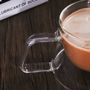Tasse à café en verre tasse 200ml tasse à café carrée en verre à <span class=keywords><strong>double</strong></span> paroi vente en gros - Product Image 4