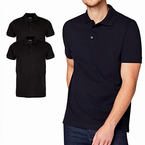 Ropa Casual para Hombre de Punto de Algodón de 180 g, Anti-Pilling, Color Sólido, Manga Corta, Colección Premium para Uso Diario - Product Image 1