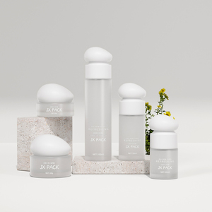 Bottiglia e barattolo di vetro da 30g 50 <span class=keywords><strong>ml</strong></span> di fabbrica <span class=keywords><strong>30</strong></span> 50 confezione di flaconi cosmetici da 100 <span class=keywords><strong>ml</strong></span> con tappo di copertura in pietra speciale - Product Image 2