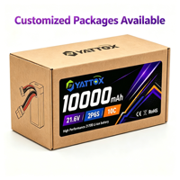 Batterie de drone Yattox Pouch Cell 21,6V 10000mAh longue durée, utilisation industrielle FPV, lithium haute densité énergétique 21700
