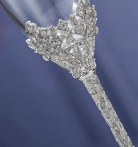 <span class=keywords><strong>Flûte</strong></span> à <span class=keywords><strong>champagne</strong></span> en <span class=keywords><strong>cristal</strong></span> pour mariage, anniversaire de mariage, toast - Product Image 4