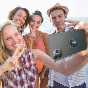 Autocollants de nettoyage d'écran en microfibre vierges personnalisés, carrés, ronds, blancs unis, tampons adhésifs pour téléphone - Product Image 4