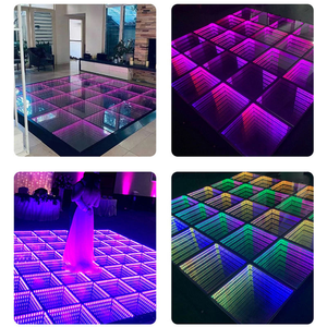 Panneaux LED pour piste de danse 3D à effet miroir infini, avec télécommande et fixation magnétique - Product Image 5