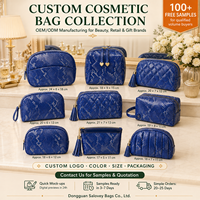 Pochette cosmétique en cuir PU imitation peau de serpent bleu royal, logo personnalisé, sac à maquillage, trousse de toilette de voyage, vente en gros, fabricant OEM