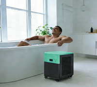 Refroidisseur d'eau pour bain de glace avec stérilisation à l'ozone, réfrigérant R410A, pompe automatique, moteur, surveillance à distance, haute productivité