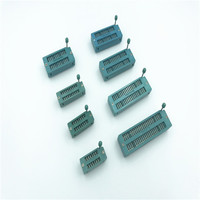 Connecteur ZIF 2,54 mm avec pas de centre 7,62/15 mm, prise universelle verte de type DIP 2,54 mm, plaqué étain