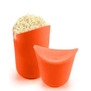 Herbruikbare Magnetron Siliconen Beker Snack Popcorn Kom Magnetron Siliconen Popcorn Popcorn Popper Maker Single