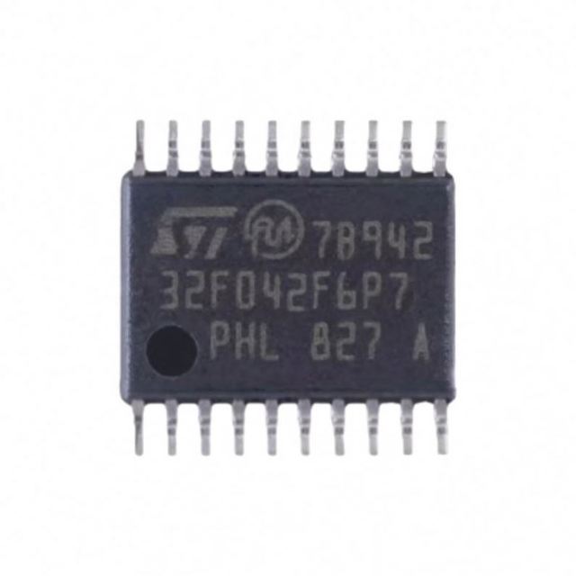 STM32F042F6P7 TSSOP20 STMicroelectronics ARM Cortex-M0 48MHz 32KB Flash 6KB SRAM with USB FS & 12-bit ADC
