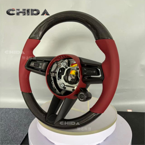 พวงมาลัยคาร์บอนไฟเบอร์แบบกำหนดเองสำหรับรถยนต์ Porsche 911 718 Cayman 718 <span class=keywords><strong>GTS</strong></span> 918 Spyder CARRERA GT <span class=keywords><strong>Cayenne</strong></span> MACAN Panamera - Product Image 6