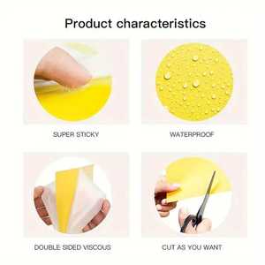 แผ่นกาวดักแมลงสีเหลืองแบบตัดได้ <span class=keywords><strong>DIY</strong></span> <span class=keywords><strong>ดัก</strong></span>แมลงได้สองด้าน เหมาะสำหรับแมลงบิน ใช้ได้กับสวน โรงเรือนเพาะชำ และฟาร์ม - Product Image 1