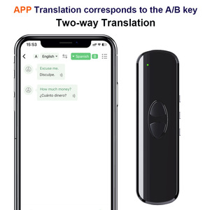 2024 Vente Chaude Top Vente Portable Smart Instant Traducteur De Voix Électronique Avec APP Appareil Intelligent pour <span class=keywords><strong>Réunion</strong></span> <span class=keywords><strong>Voyage</strong></span> - Product Image 4