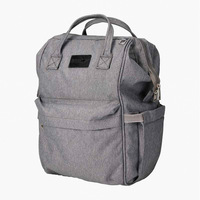 Sac à langer multifonctionnel en peluche tendance avec plusieurs poches, sac de voyage imperméable pour maman et bébé, style anglais