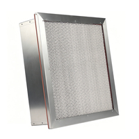 Filter HEPA Suhu Tinggi Bahan Fiberglass 250/350/450 Efisiensi 99,99%-99,9995% Porositas 0,3m Ukuran Dapat Disesuaikan
