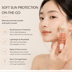ETRUN ALISA - Polvo Protector Solar <span class=keywords><strong>SPF</strong></span> <span class=keywords><strong>50</strong></span> de Marca Privada, Resistente al Agua, Control de Grasa, <span class=keywords><strong>Mineral</strong></span> Natural con Ingredientes Orgánicos, para Todo Tipo de Piel - Product Image 3