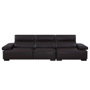 Modern Design Genuine Leather Three Seat Sofa Set for Apartment Living Room Home Hotel Office Home Furniture Direct Supplier