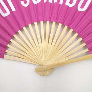 Eventail de mariage en papier, mini <span class=keywords><strong>ventilateur</strong></span> pliable personnel en bambou - Product Image 6