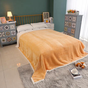 Couverture en flanelle solide 100% polyester, livraison directe depuis l'usine chinois, couverture en flanelle solide de bonne qualité - Product Image 5