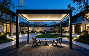 Pérgola Retráctil Eléctrica Inteligente RKOVE, de Aluminio, Impermeable, para Jardín Exterior - Product Image 4