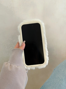 Custodia morbida per telefono in peluche per <span class=keywords><strong>iPhone</strong></span> 15 14 13 12 <span class=keywords><strong>11</strong></span> Pro protezione per fotocamera - Product Image 5