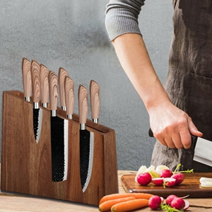 Organisateur de couteaux en bambou écologique de haute qualité, durable, magnétique, pour la cuisine - Product Image 6