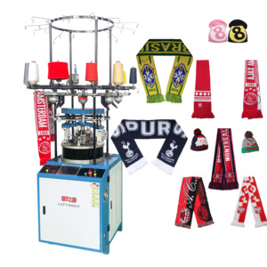 DOUBLE JERSEY WITHOUT LYCRA SCARF CAP JACQUARD ENGINE HIGH SPEED 1000W 380V/220V 4COLORS LR Full-automatic Winter Hat - Product Image 1
