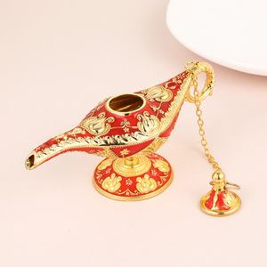 Retro Kim Loại Thủ Công Aladdin Ma Thuật Genie Đèn Trang Trí Nội Thất Có Nguyện Ước Đèn Phong Cách Ả Rập - Product Image 6