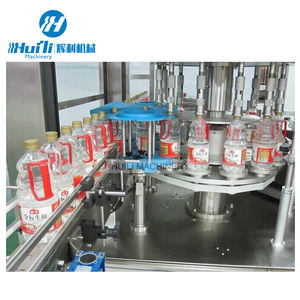 3 में 1 स्वचालित कैप्पिंग पैकिंग लेबलिंग शुद्ध पानी तरल भरने मशीन लाइन - Product Image 3