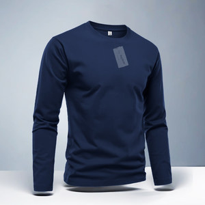 T-shirt a maniche lunghe da uomo in cotone pesante, stile vintage alla moda, versatile e <span class=keywords><strong>confortevole</strong></span>, Collezione Primavera/Estate 2025 - Product Image 4