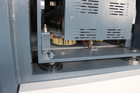 Machine de ponçage à tambour à 6 rouleaux pour l'industrie du meuble en bois, moteur 14 kW à commande PLC, pour meubles en bois massif, armoires et portes en bois