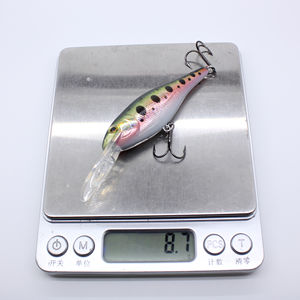 Leurre de pêche flottant à manivelle en stock, 70 mm, 8,7 g, leurre de type shad minnow, plongée de 3,3 m, <span class=keywords><strong>nageur</strong></span> flottant, leurre à hochet - Product Image 5