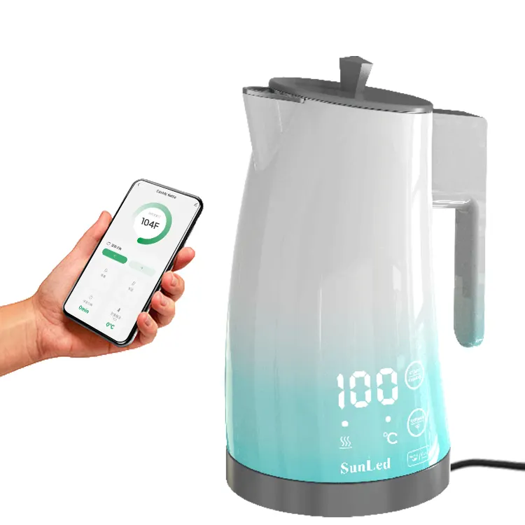 2024 Nieuwe Aankomst Waterketel 304 Food Grade Roestvrijstalen Elektrische Waterketel Met Wifi-App Alexa Control